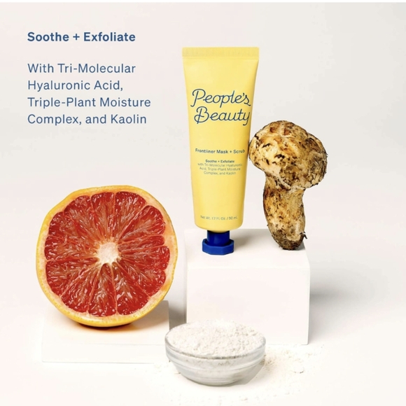 People's Beauty Frontliner Clay Face Mask Two-in-One Mask and Exfoliating Scrub - Picture 3 of 6